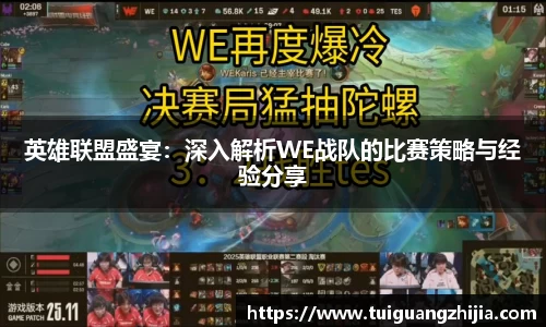 英雄联盟盛宴：深入解析WE战队的比赛策略与经验分享
